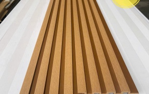 Tấm ốp lam sóng 4 sóng ngoài trời  màu teak