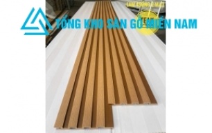 Tấm ốp lam sóng 4 sóng ngoài trời  màu teak