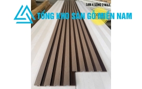 Tấm ốp lam sóng 4 sóng ngoài trời  màu coffee