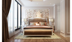Chọn giấy dán tường hiện đại cho phòng ngủ. 