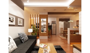 Sàn gỗ công nghiệp lắp đặt cho gia đình . 
