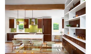 Sàn nhựa dành cho phòng bếp ấm cúng để tạo nên những bữa ăn hạnh phúc. 